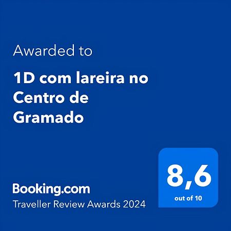 1D Com Lareira No Centro De Gramado Appartement Buitenkant foto